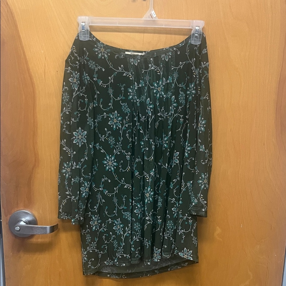 Floral Green Blouse